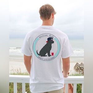 Simply Southern Black Lab 'Merican Dude Short Sleeve Shirt